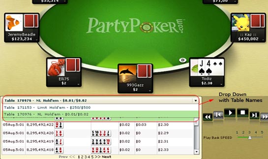 Hand History Replayer 